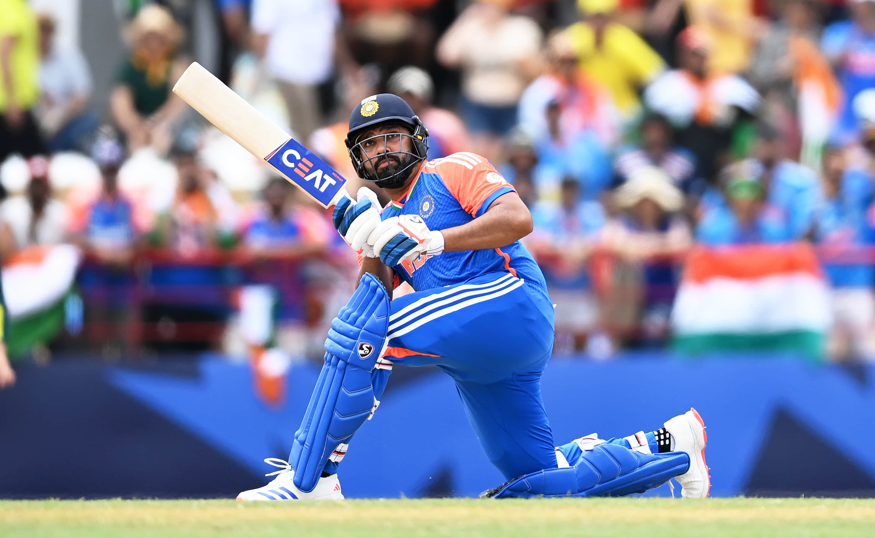 Rohit Sharma hammers Australia into submission with a record fifty