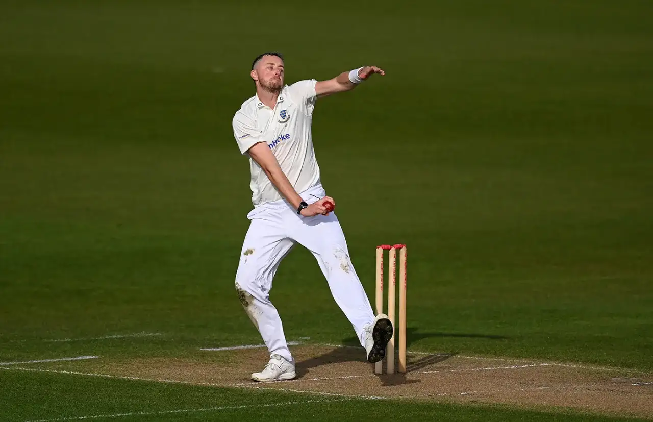 Ollie Robinson concedes 43 runs in County Championship’s most expensive over