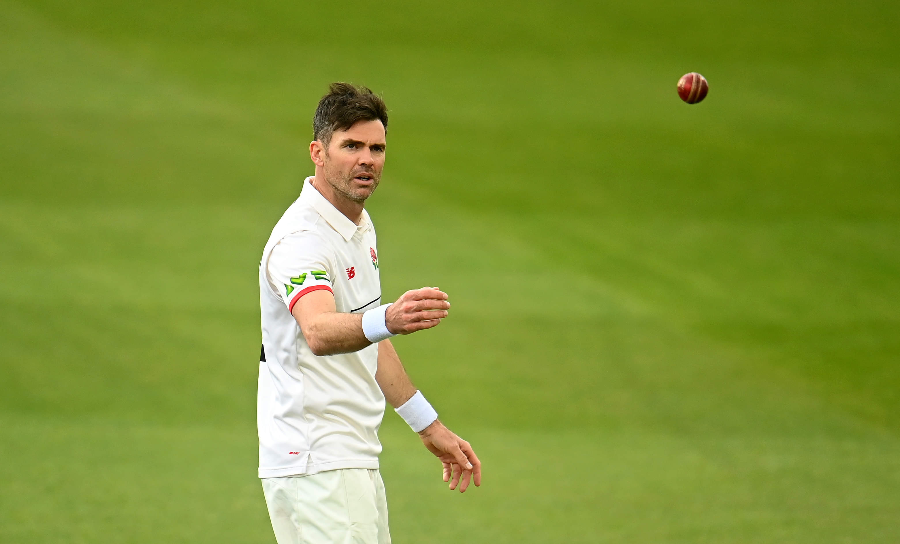 James Anderson warms up for Windies Tests with 7-fer