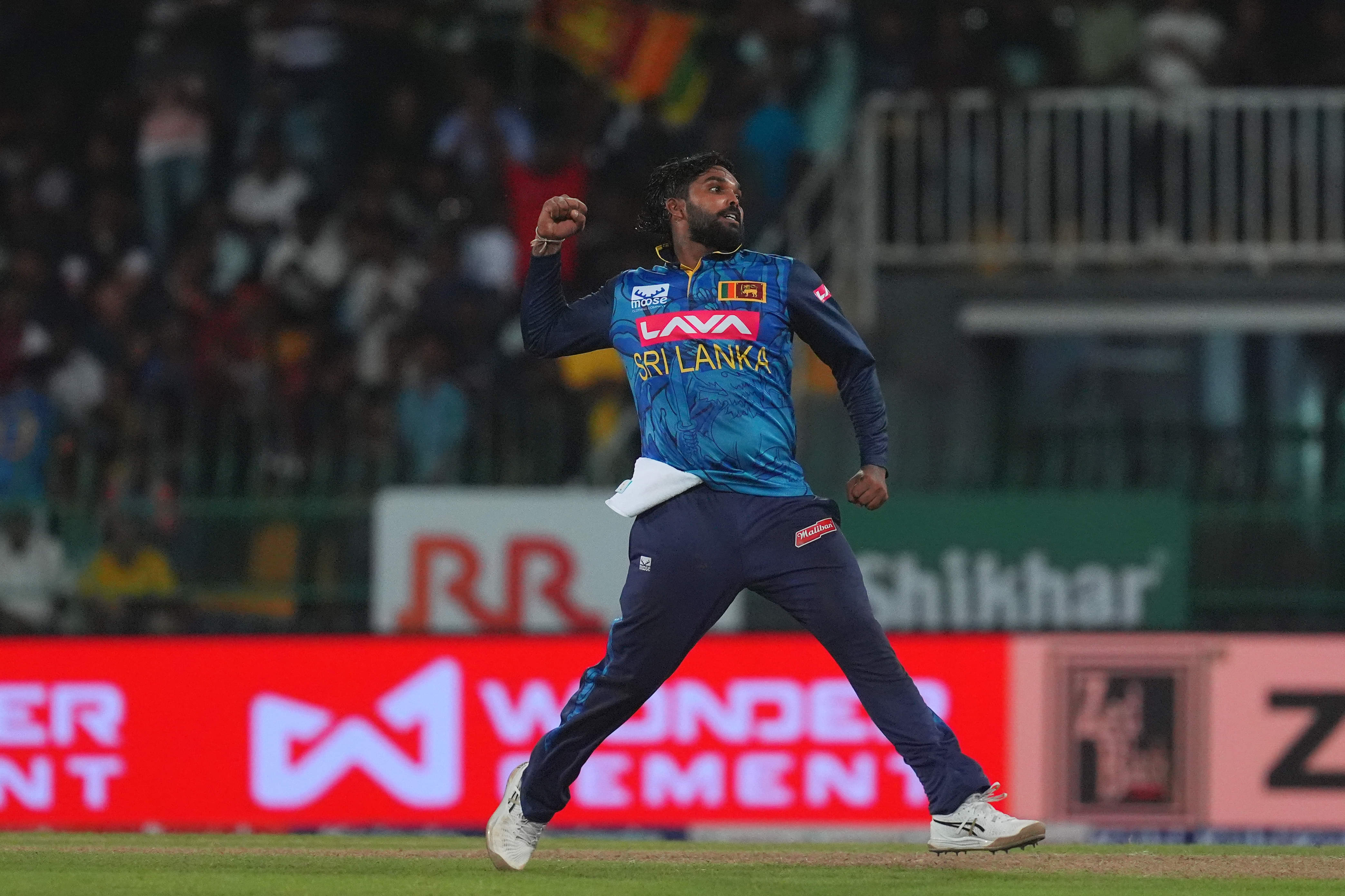 Wanindu Hasaranga ruled out of last two India ODIs with hamstring injury