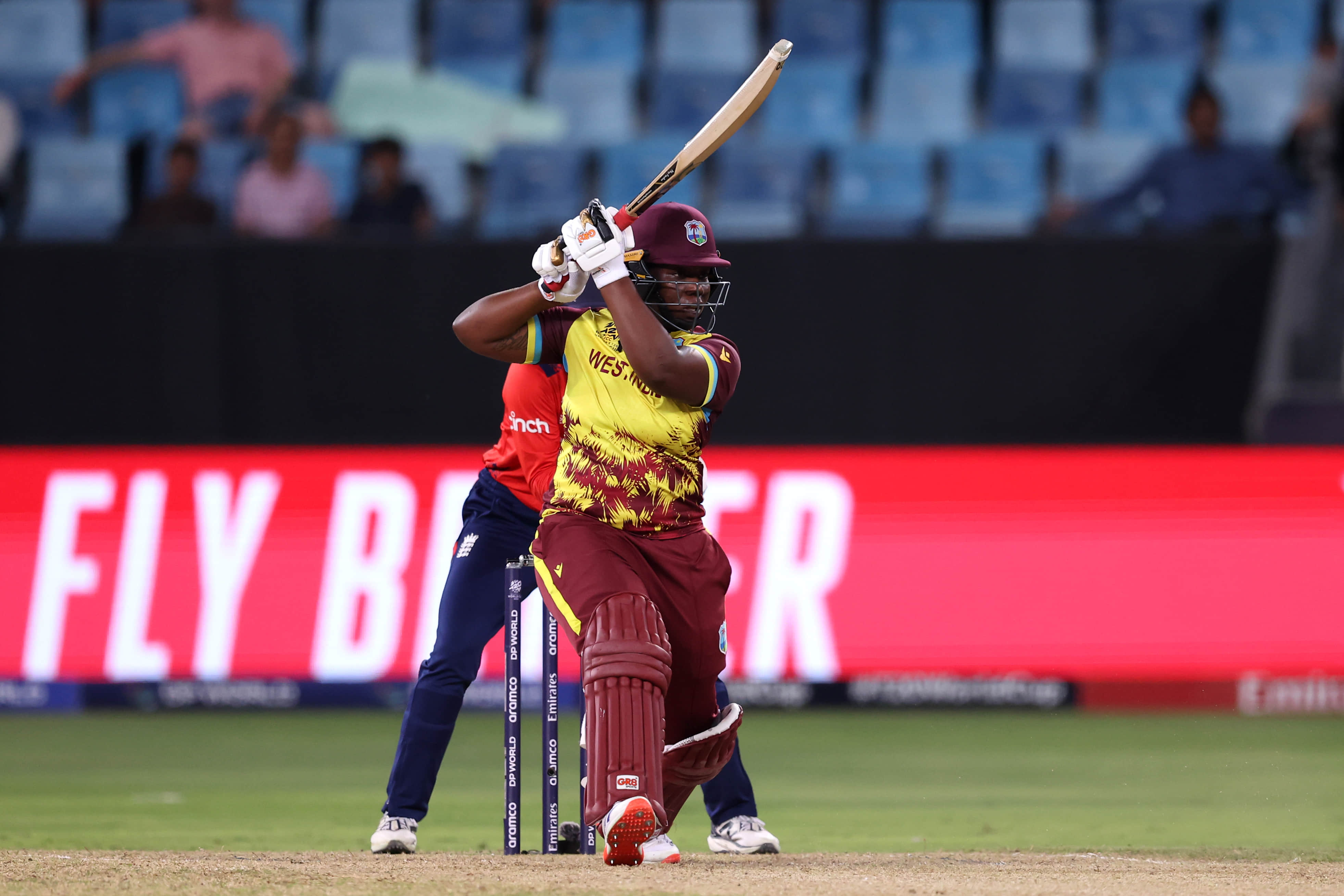 West Indies smash powerplay record against England in virtual quarter-final
