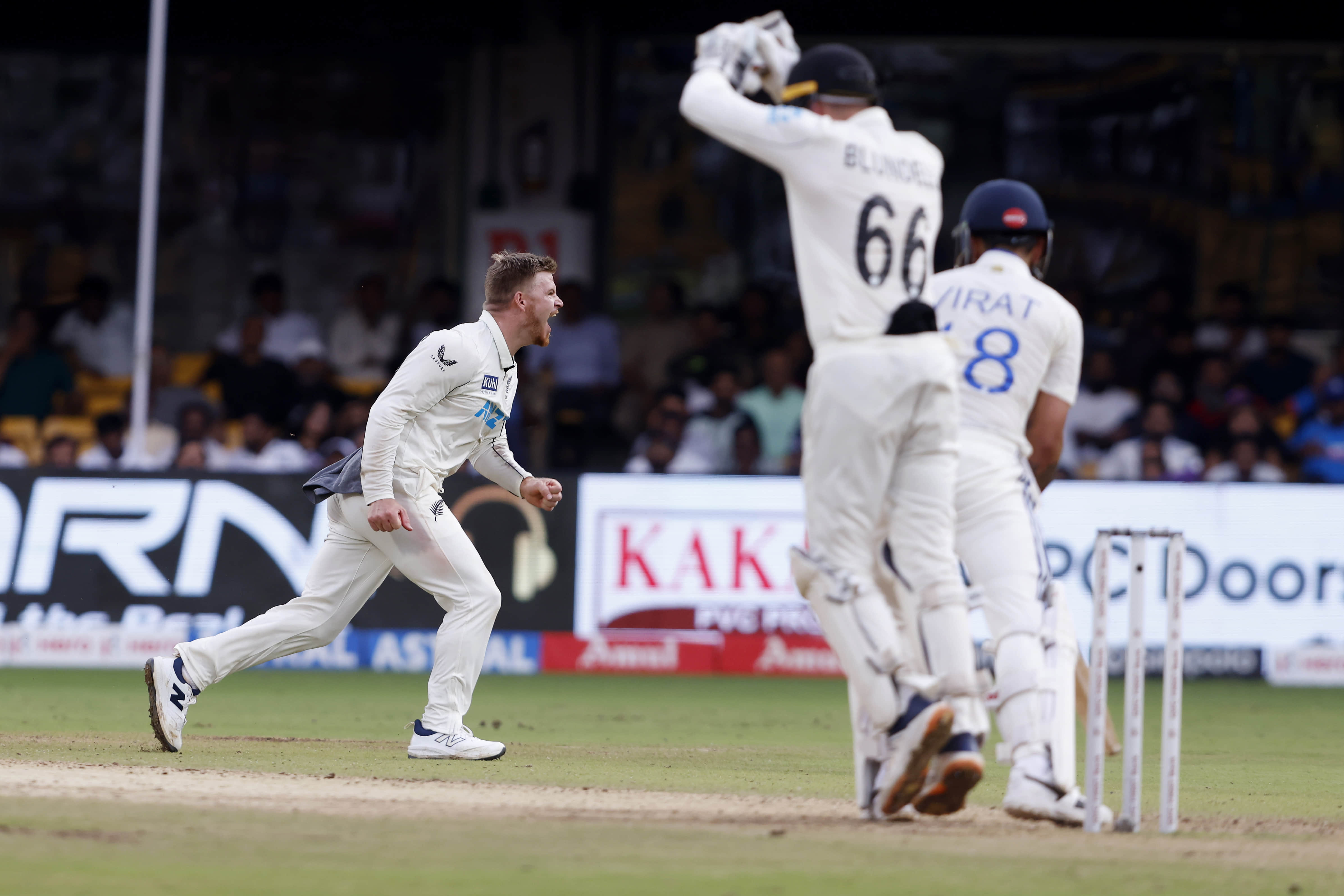 One of my biggest wickets so far: Phillips after dismissing Kohli