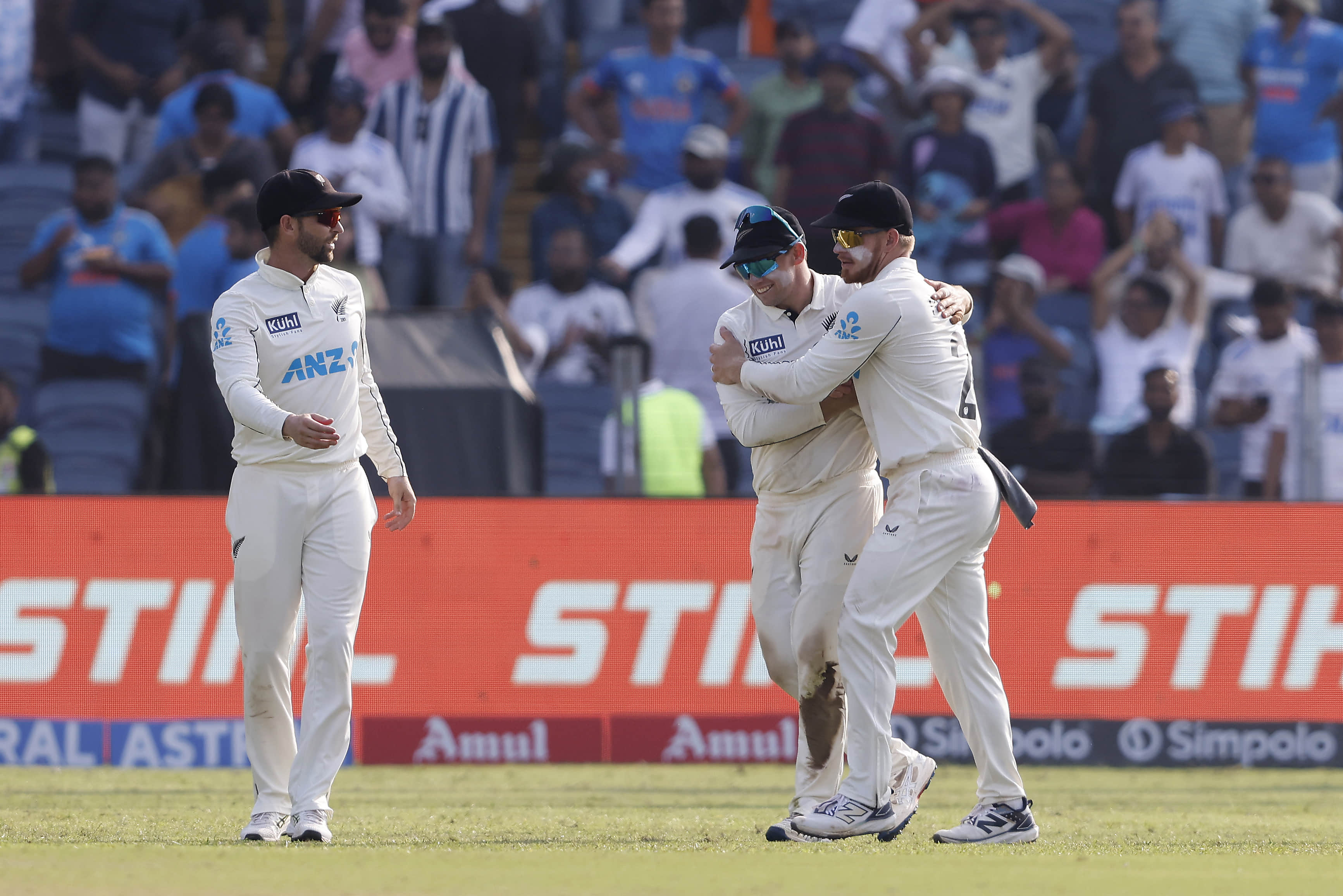 Clear example of everyone pitching in: Latham on the historic series win