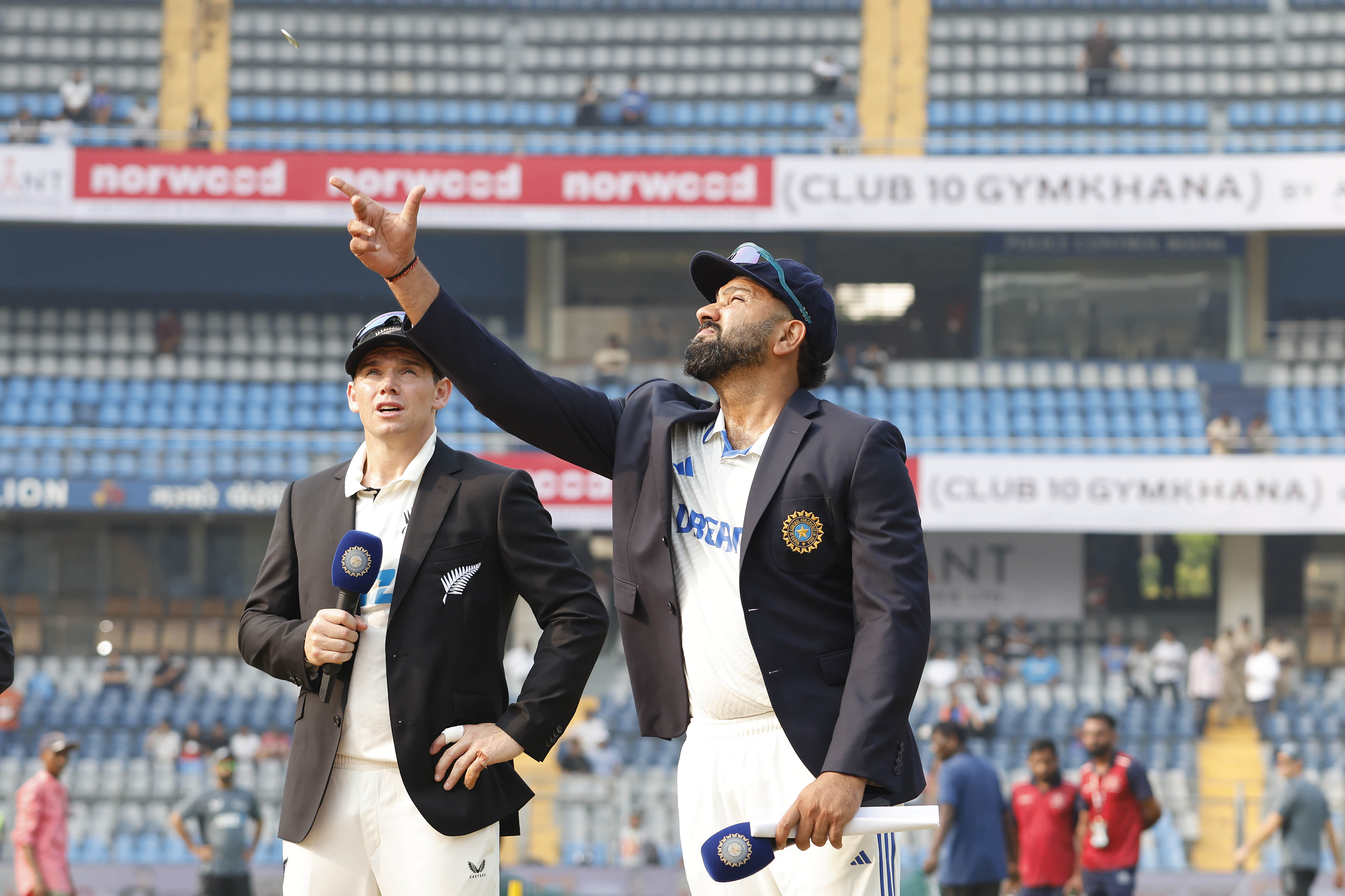 Siraj replaces unwell Bumrah as New Zealand opt to bat in Mumbai