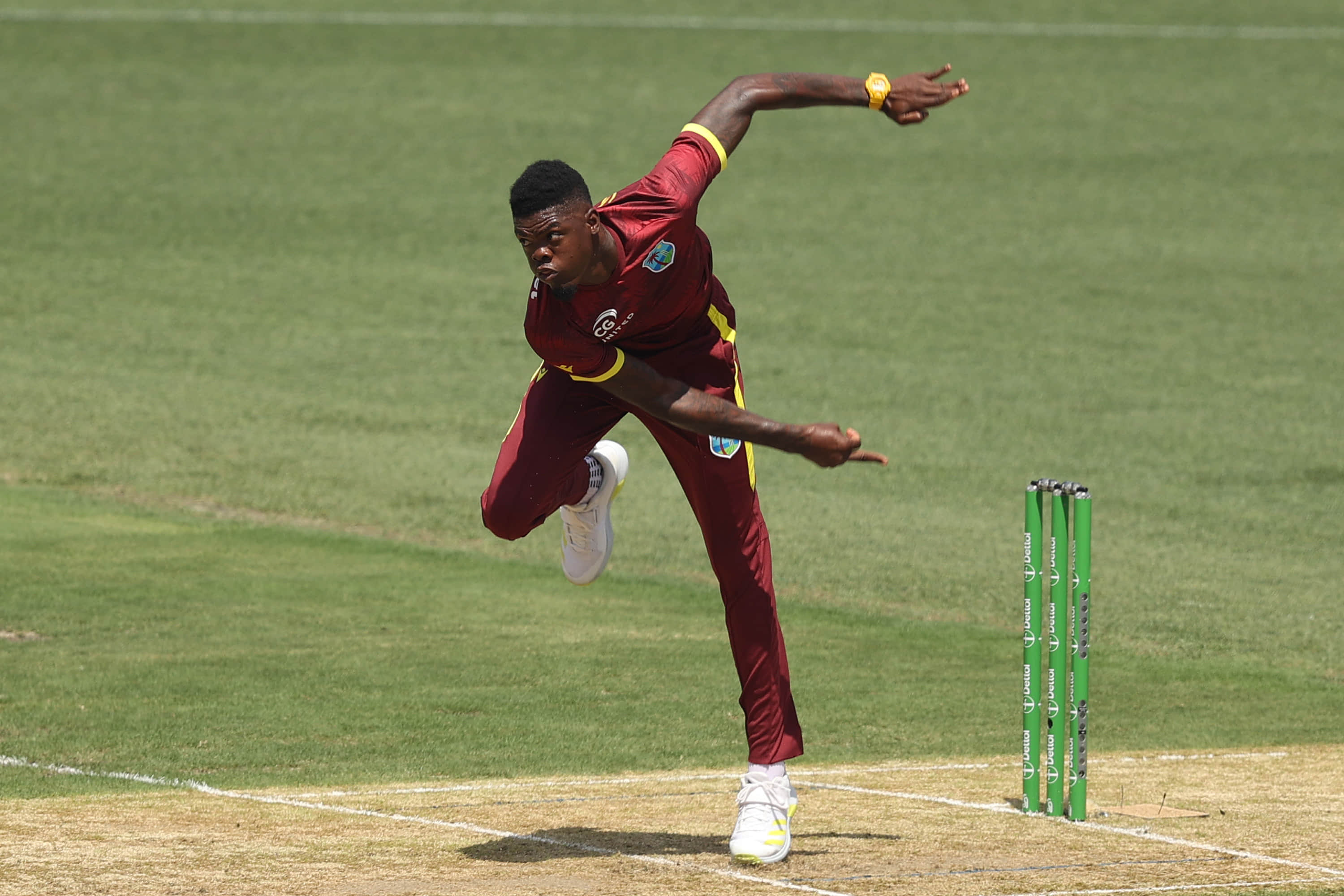 Alzarri Joseph storms off the field following argument with skipper Shai Hope