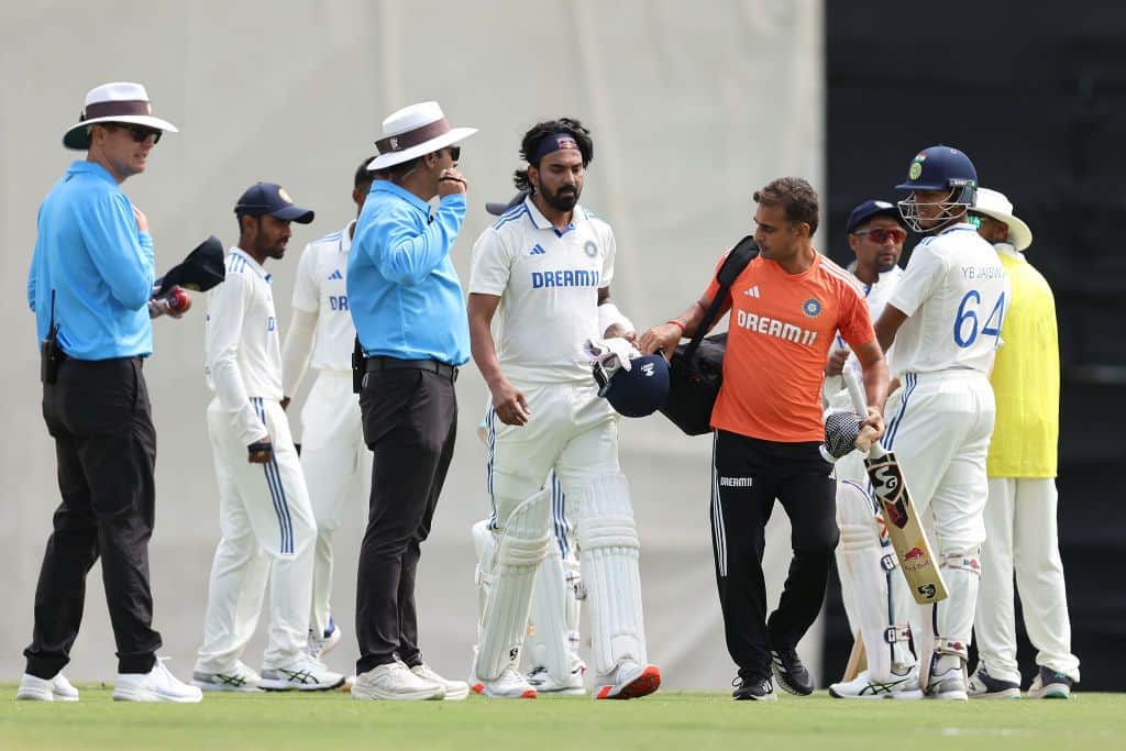 Injury scare for India as KL Rahul hit on elbow in match simulation