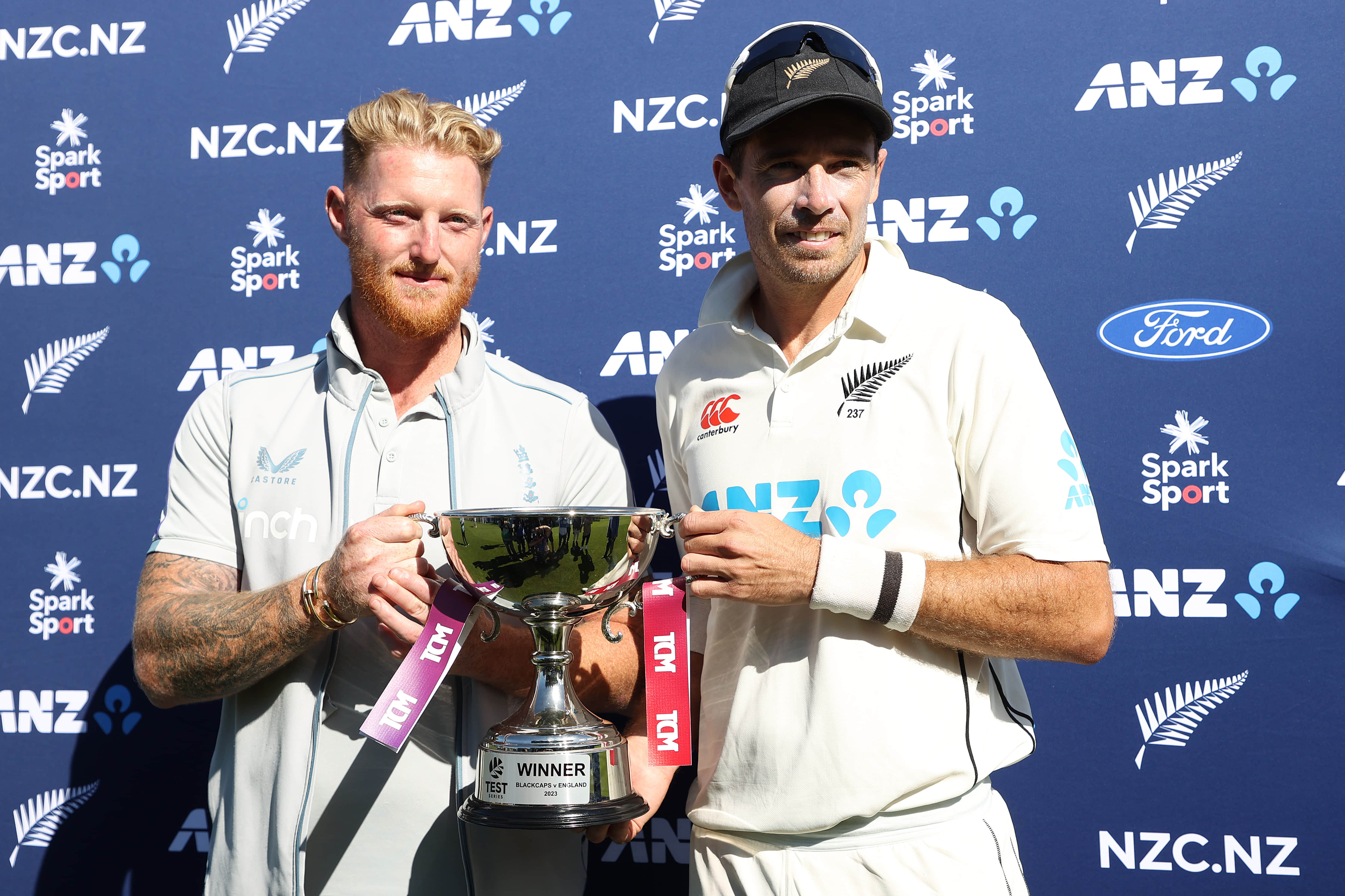 Test series between England and New Zealand named Crowe-Thorpe Trophy