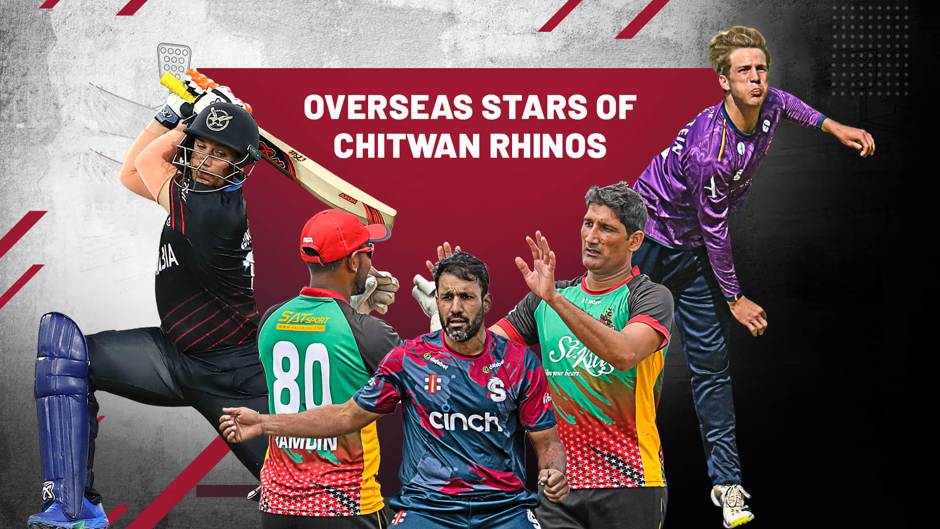 NPL 2024: Tanvir to Bopara, meet Chitwan Rhinos' overseas stars