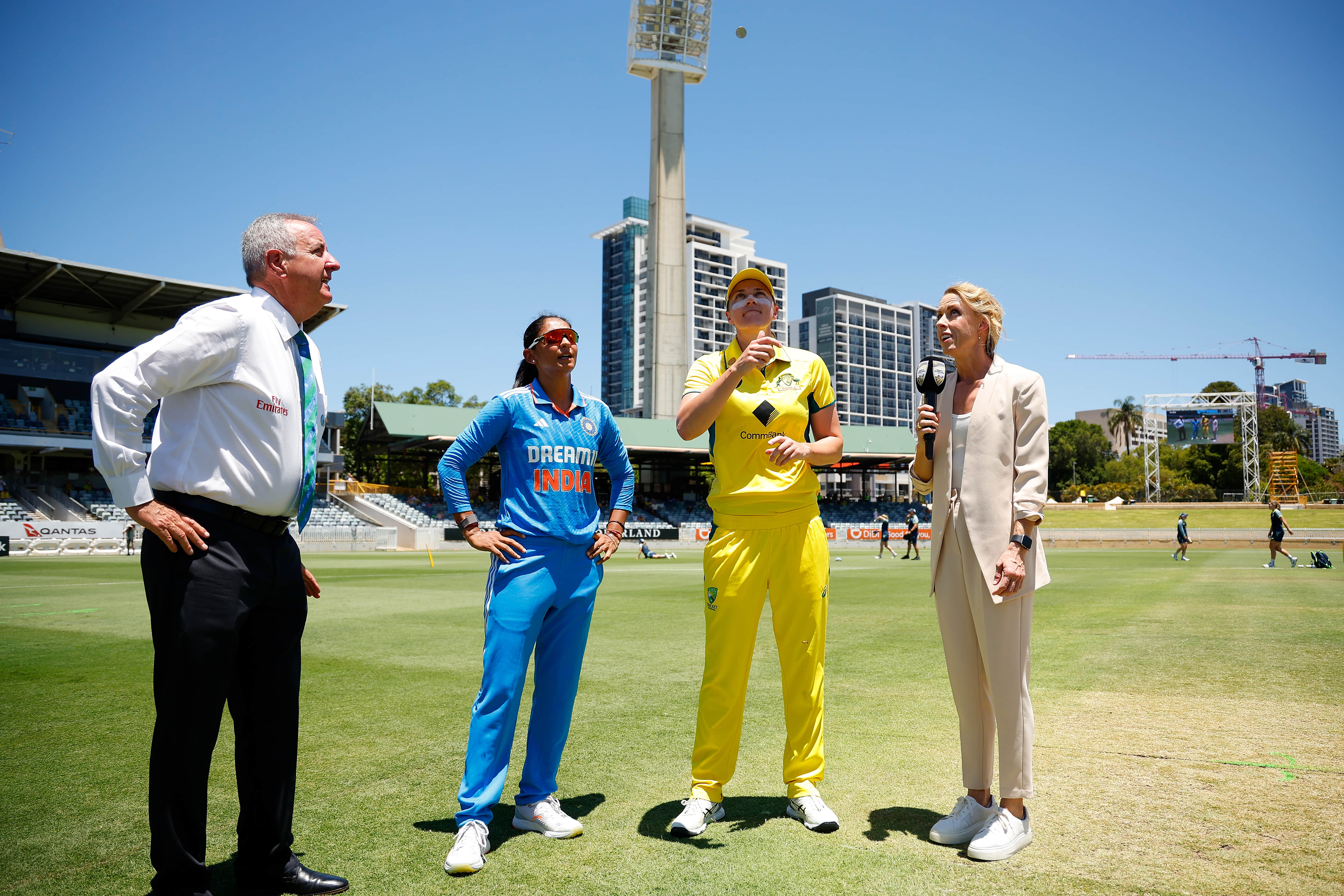 Arundhati Reddy, Titas Sadhu back as India women bowl first in Perth