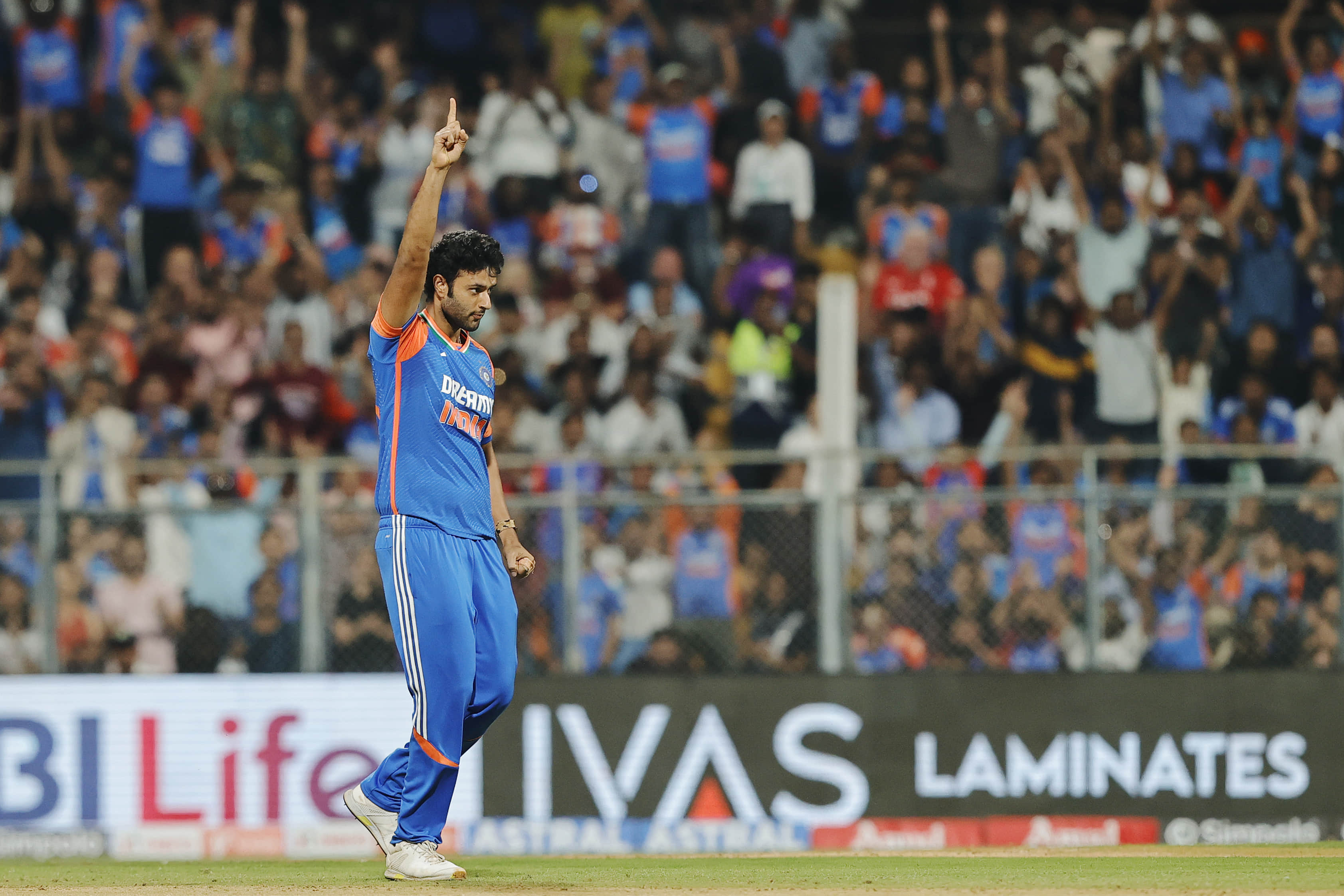 WATCH: 'Pace bowler' Dube strikes first ball to remove Salt and silence England