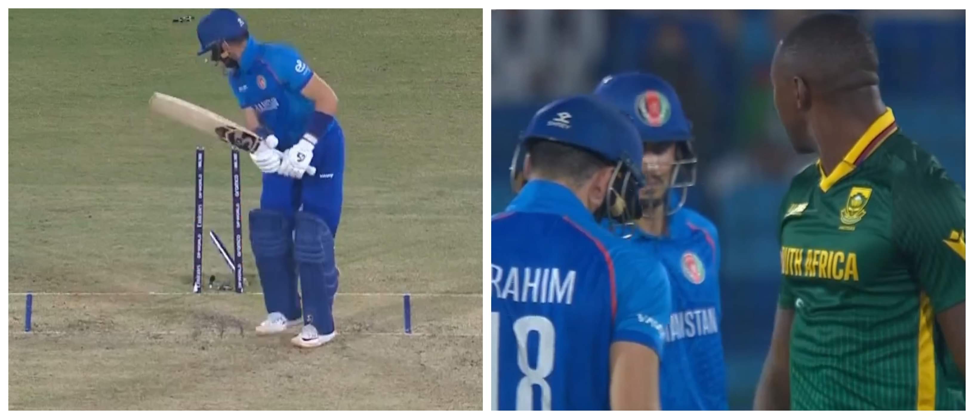 WATCH: Rabada Gets Sweet Revenge, Rattles Zadran's Middle Stump After Being Hit For Six