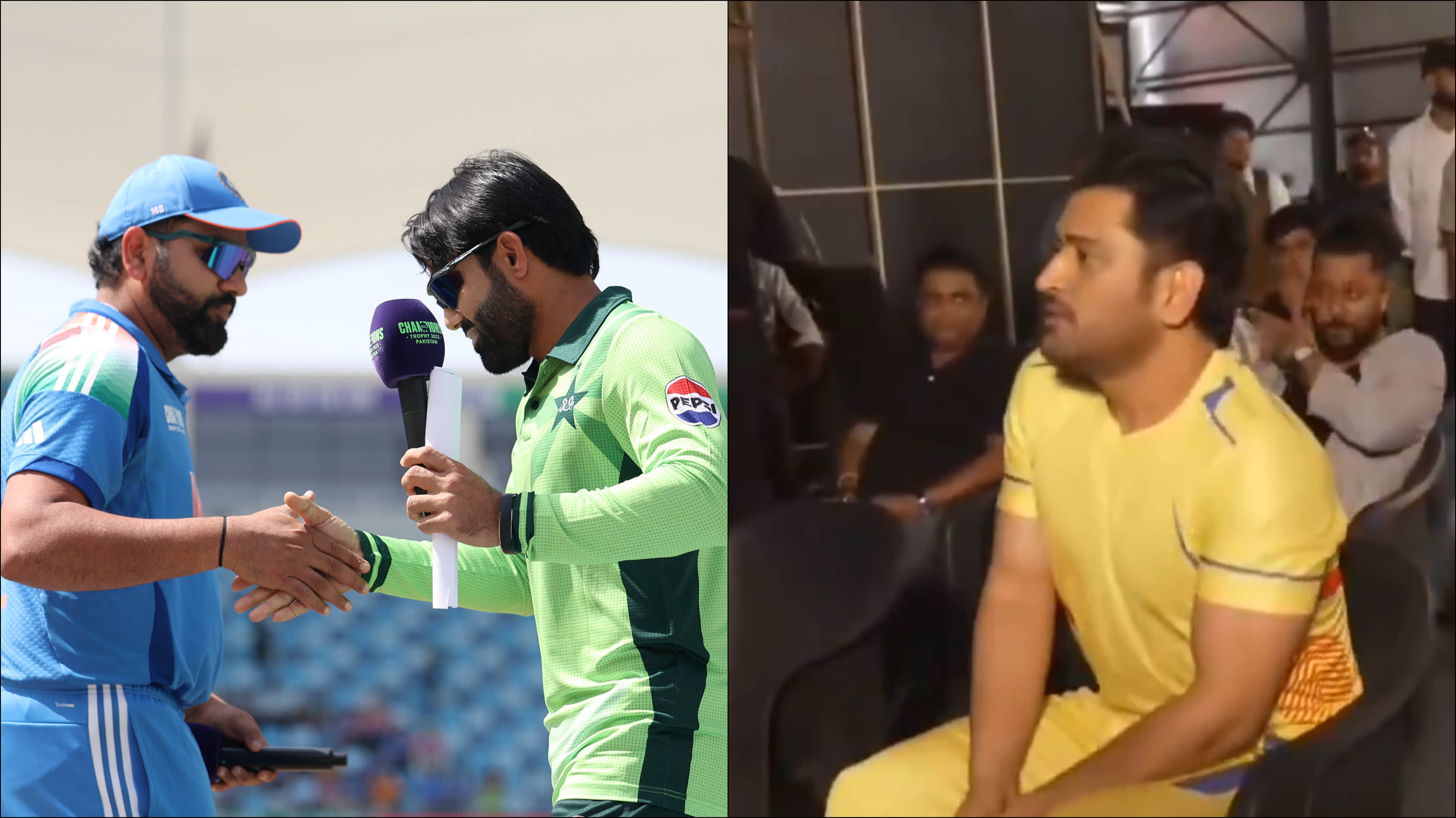 MS Dhoni SPOTTED Watching India-Pakistan Champions Trophy Clash