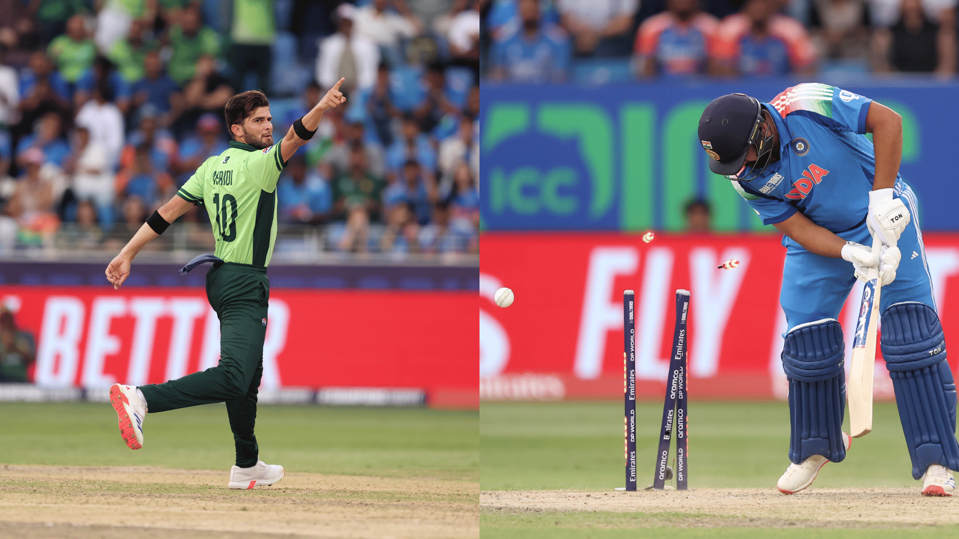 REVENGE TAKEN: Shaheen Afridi Uproots Rohit Sharma's Middle Stump